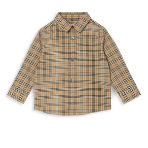 Baby Boy's & Little Boy's Check Stretch Shirt